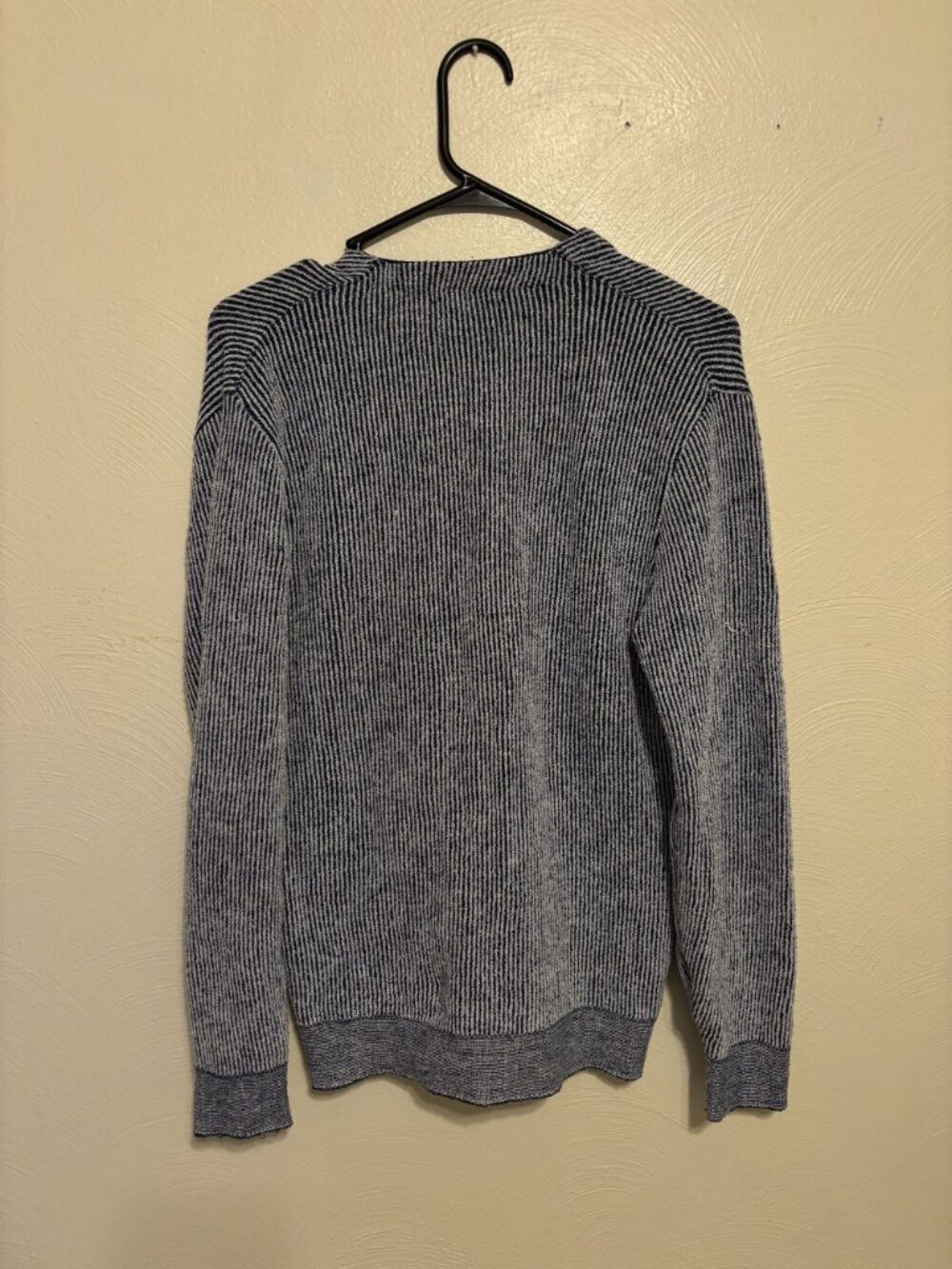 Puritan Gary Player Mens Striped Cardigan Sweater Navy & White Size M - Picture 8 of 8